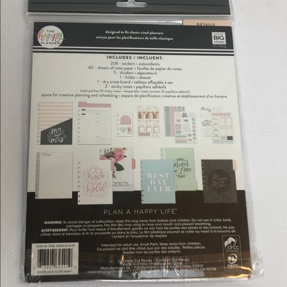 The Happy Planner / Wedding Planner Accessories